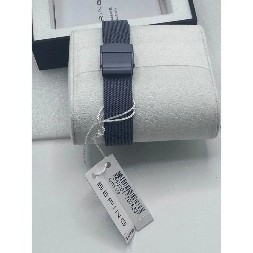 Bering Classic 10131-909 Lavender Dial Mesh Stainless Steel Women’s Watch